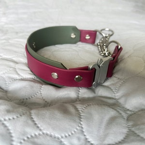 Biothane Martingale halsband met stopketting