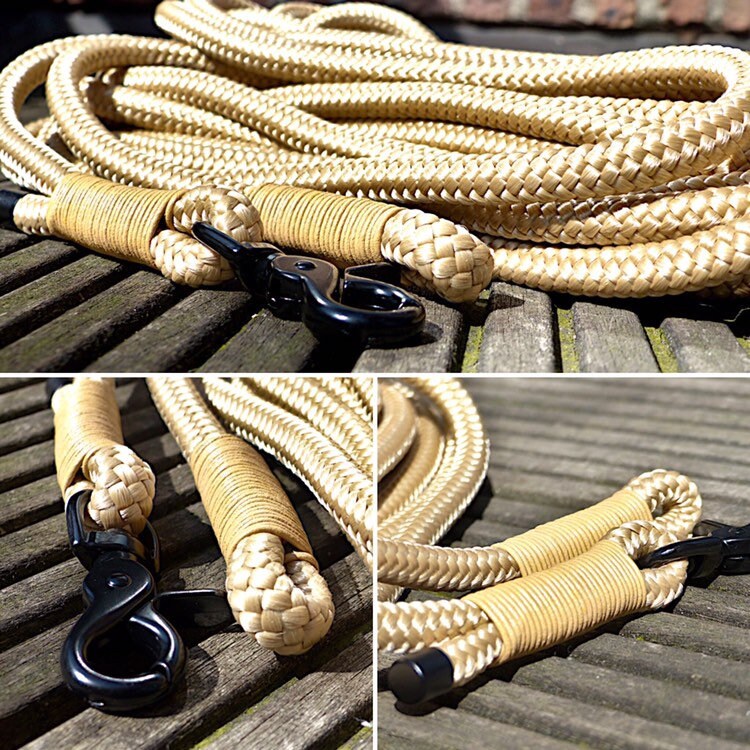 Dragline Rope Made of Climbing Rope PPM With Leather Rigging Long Leash ...