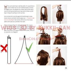 Wigs 3D by Kukkii-san: Tutorial E-Book Cosplay Wig Styling Beginners and Intermediate image 9