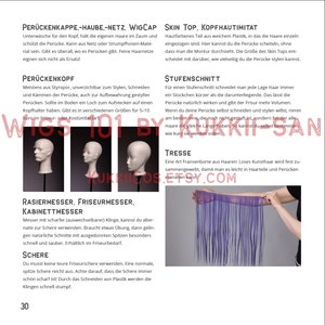 Perücken 1x1 Perücken hoch 2 von Kukkii-san Deutsch / German 2x Tutorial E-Book Cosplay Wig Beginners Guide Ponytail Wig Styling image 8