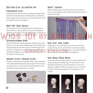 Wigs 101 by Kukkii-san English Tutorial E-Book Cosplay Wig Styling for Beginners image 6