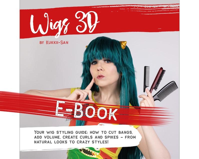 Wigs 3D by Kukkii-san: Tutorial E-Book Cosplay Wig Styling Beginners and Intermediate image 1