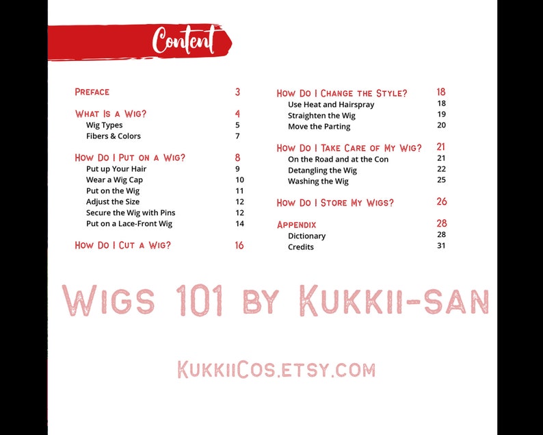 Wigs 101 by Kukkii-san English Tutorial E-Book Cosplay Wig Styling for Beginners image 7