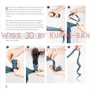 Wigs 3D by Kukkii-san: Tutorial E-Book Cosplay Wig Styling Beginners and Intermediate image 4