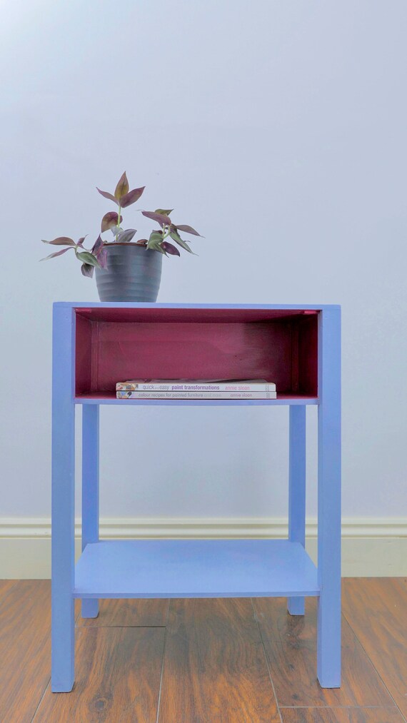 light blue side table