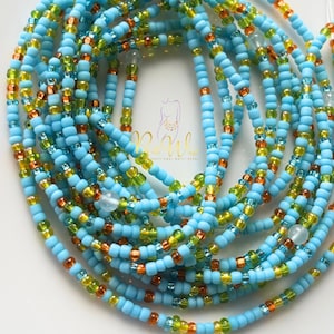 Fearfully Made | Waist beads | Blue Waist beads | African Waist beads | Tie-on Waistbeads