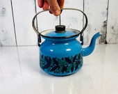 Vintage finel finland tea pot enamel