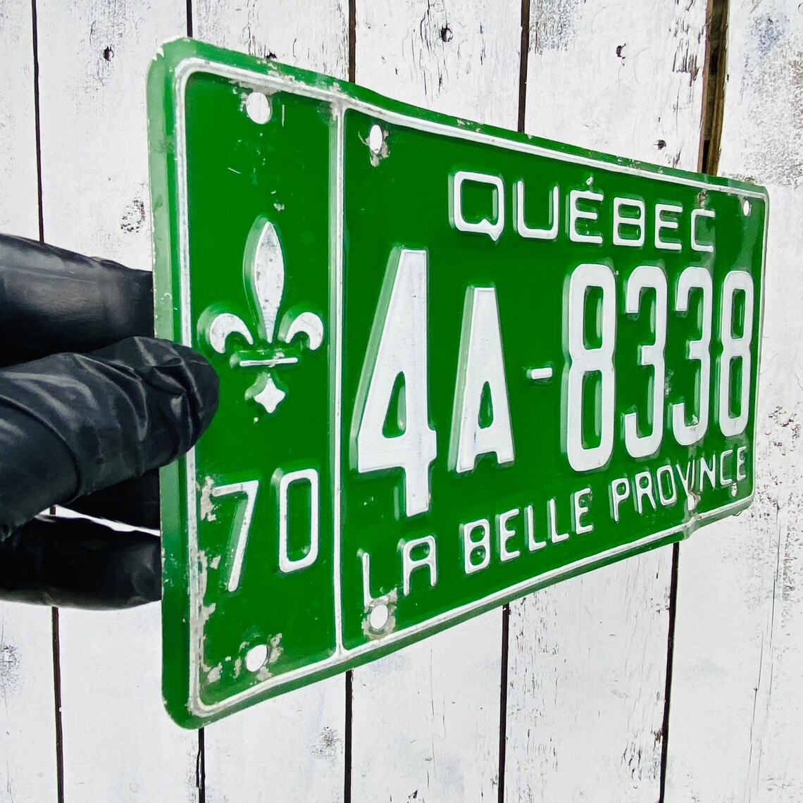 Vintage 1970 Quebec License Plate Automobile ID Wall Hanging Etsy