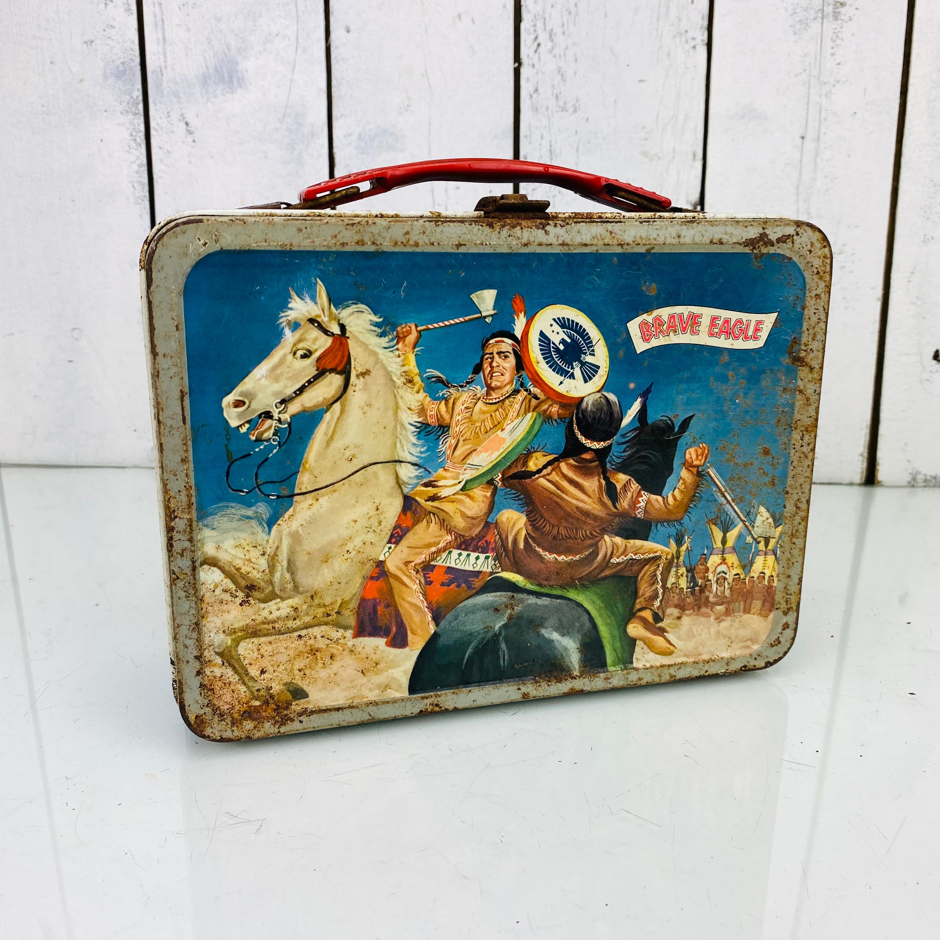 Vintage Handmade Two Compartment Lunch Box Nice Collectible Box