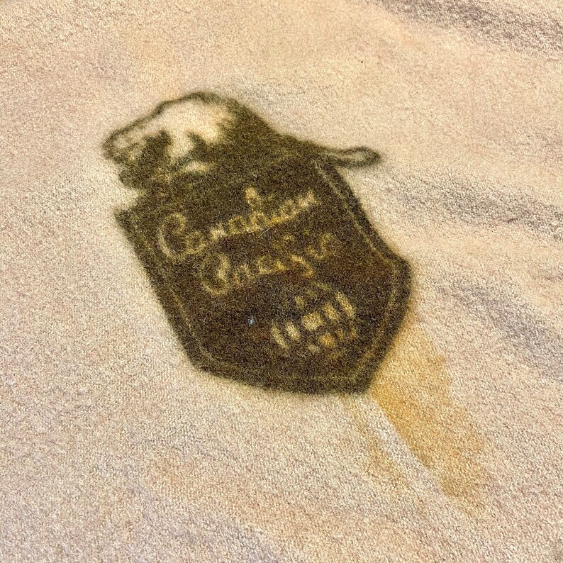 Antique Rare Canadian Pacific Railway Wool Blanket Etsy
