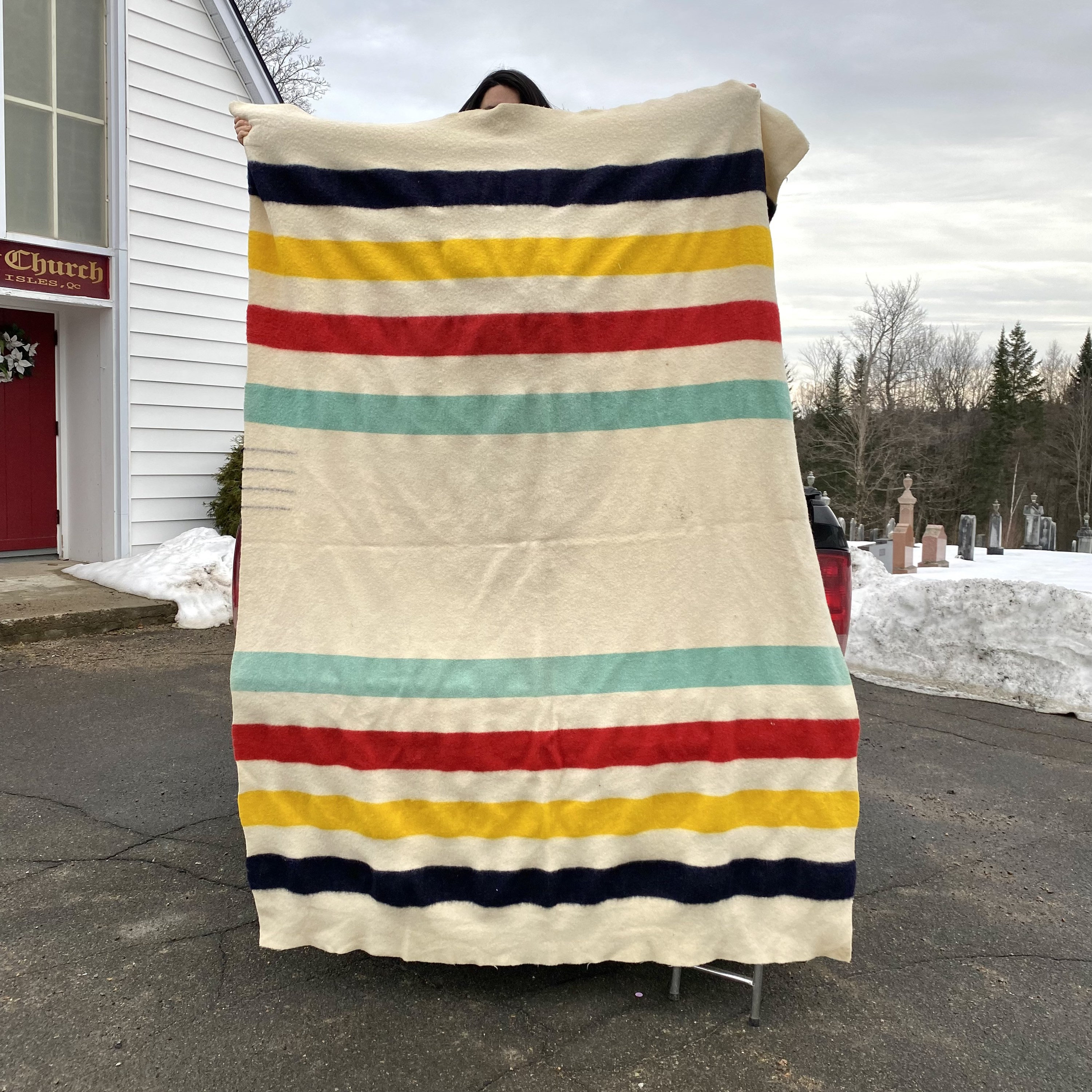 computer Categorie Berucht Vintage Large Hudson Bay Wool Blanket 4 Stipes - Etsy België