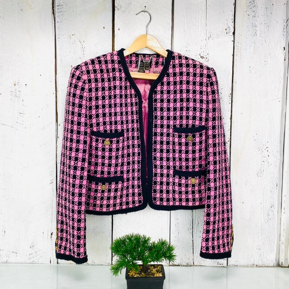 Vintage Pink Tweed jacket Episode By Carolyn Whri… - image 1