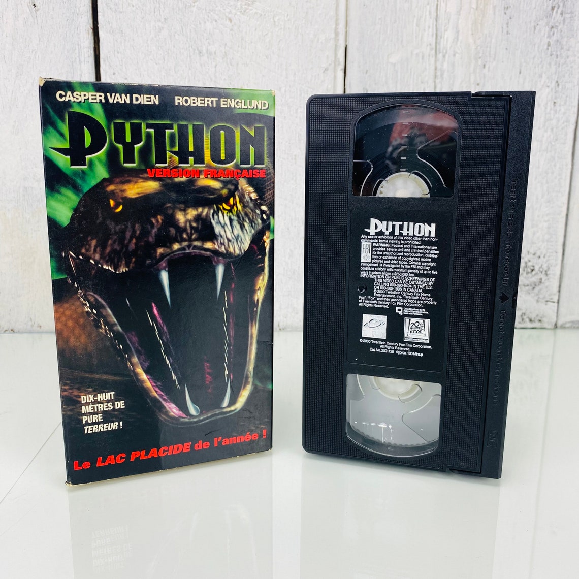 Vintage VHS Python Horror Movie Tape French Version - Etsy
