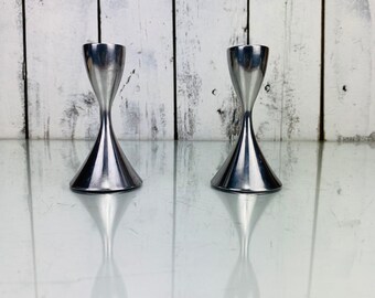 Vintage Umbra stainless steel candlestick