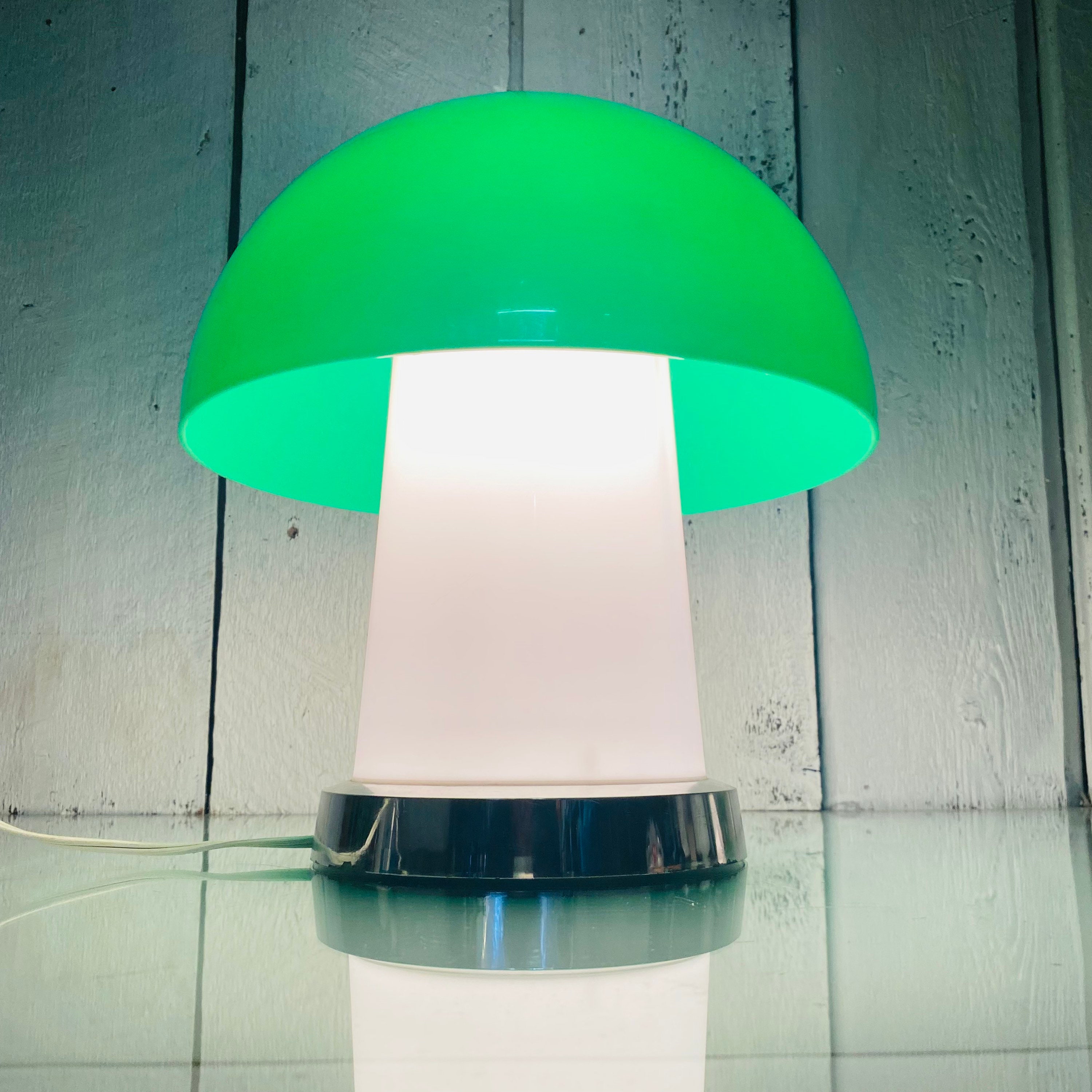 Vintage Atomic Gilbert Mushroom Lamp Etsy UK