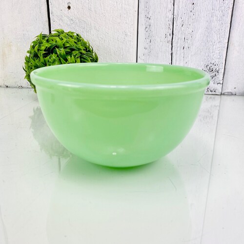 Jadeite Fire King Swirl Mixing Bowl Set Vintage Jadeite Etsy