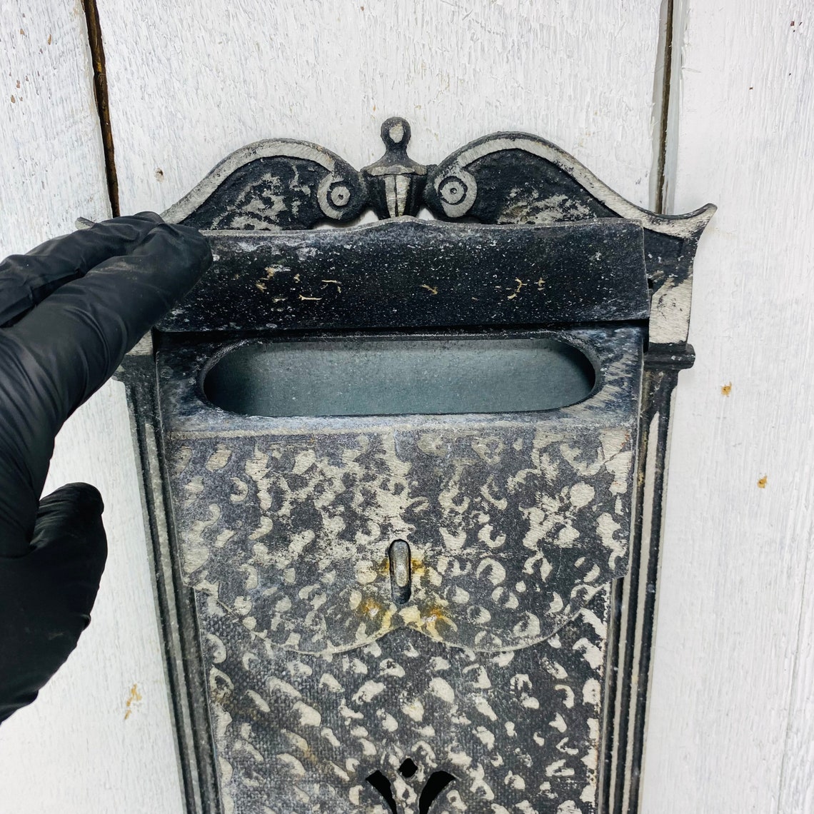 Vintage Large Metal Wall Letter Box Etsy