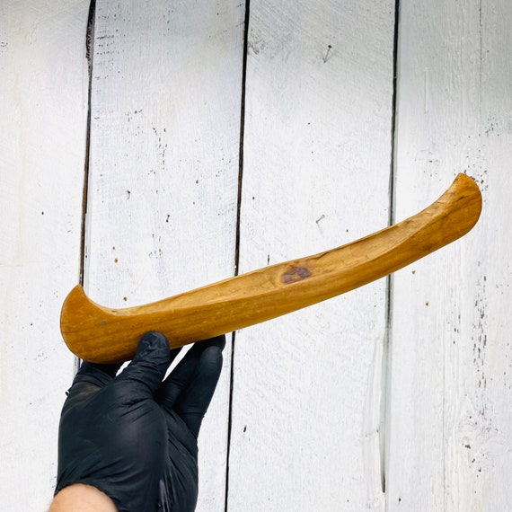Vintage Wooden Hand Carved Canoe Etsy