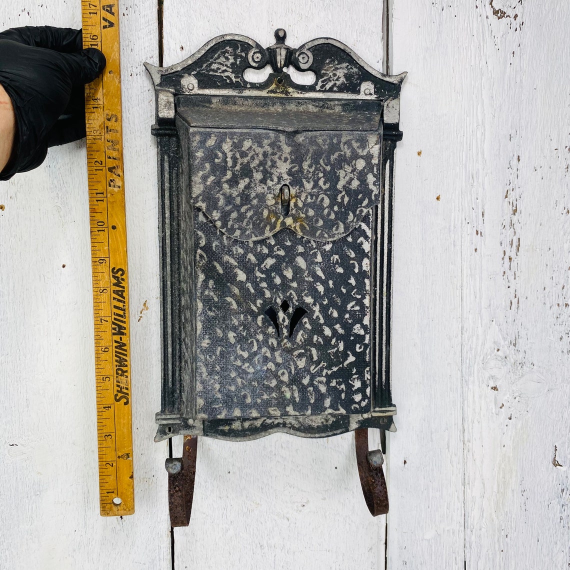 Vintage Large Metal Wall Letter Box Etsy