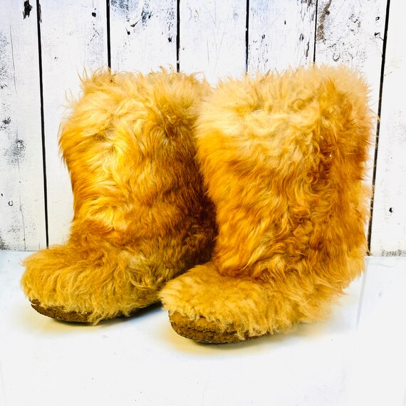 Vintage Buffalo Hair Winter Boots