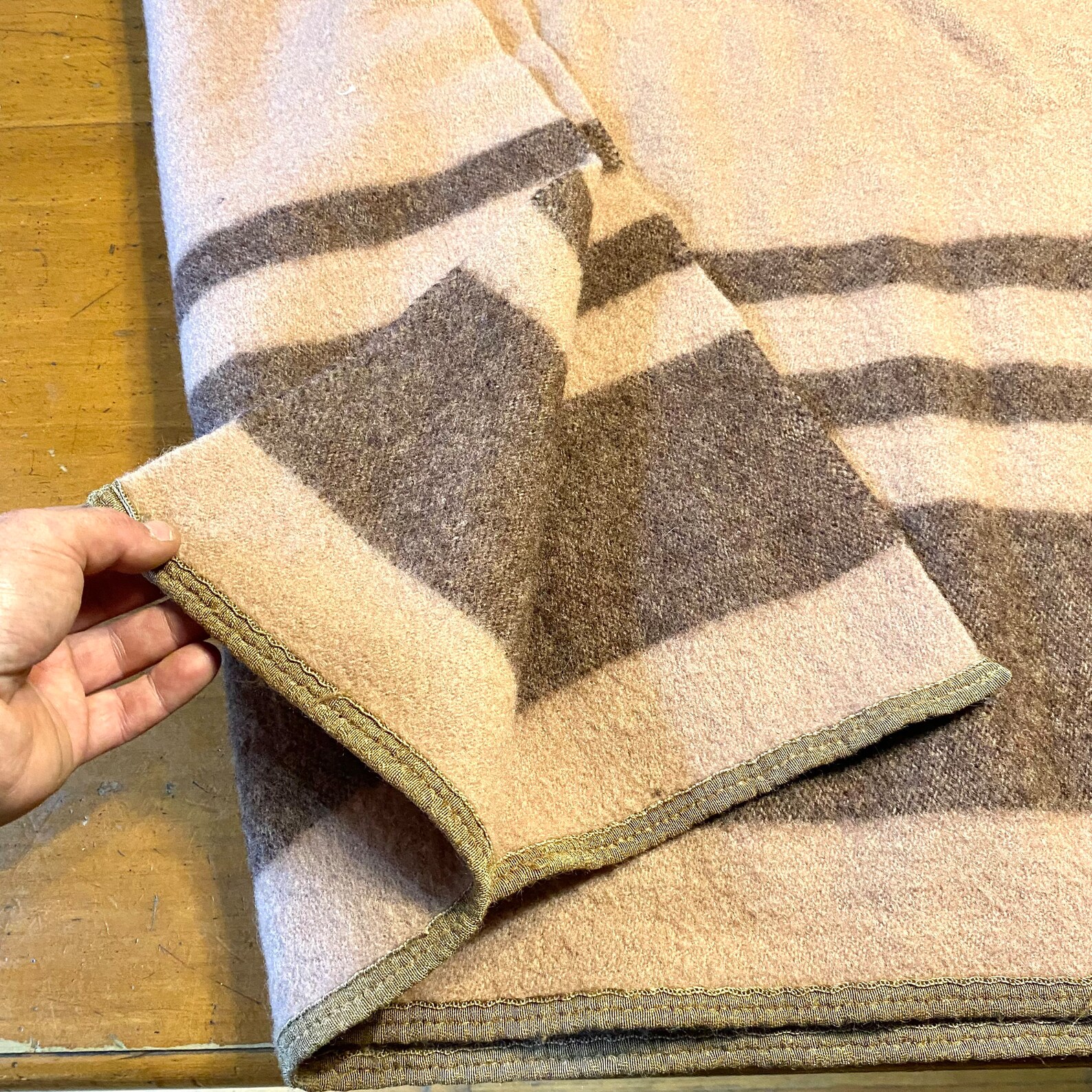 Antique Rare Canadian Pacific Railway Wool Blanket Etsy