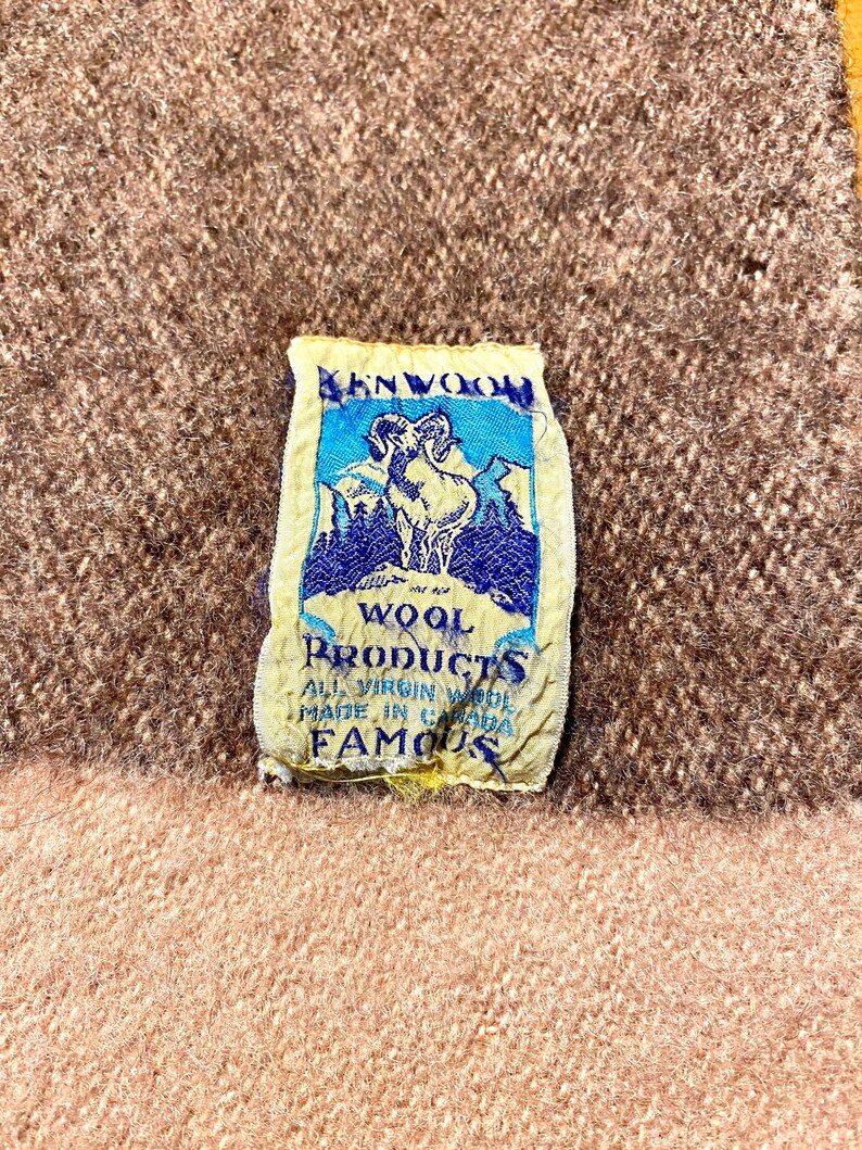 Antique Rare Canadian Pacific Railway Wool Blanket Etsy