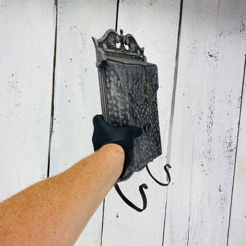 Vintage Large Metal Wall Letter Box Etsy