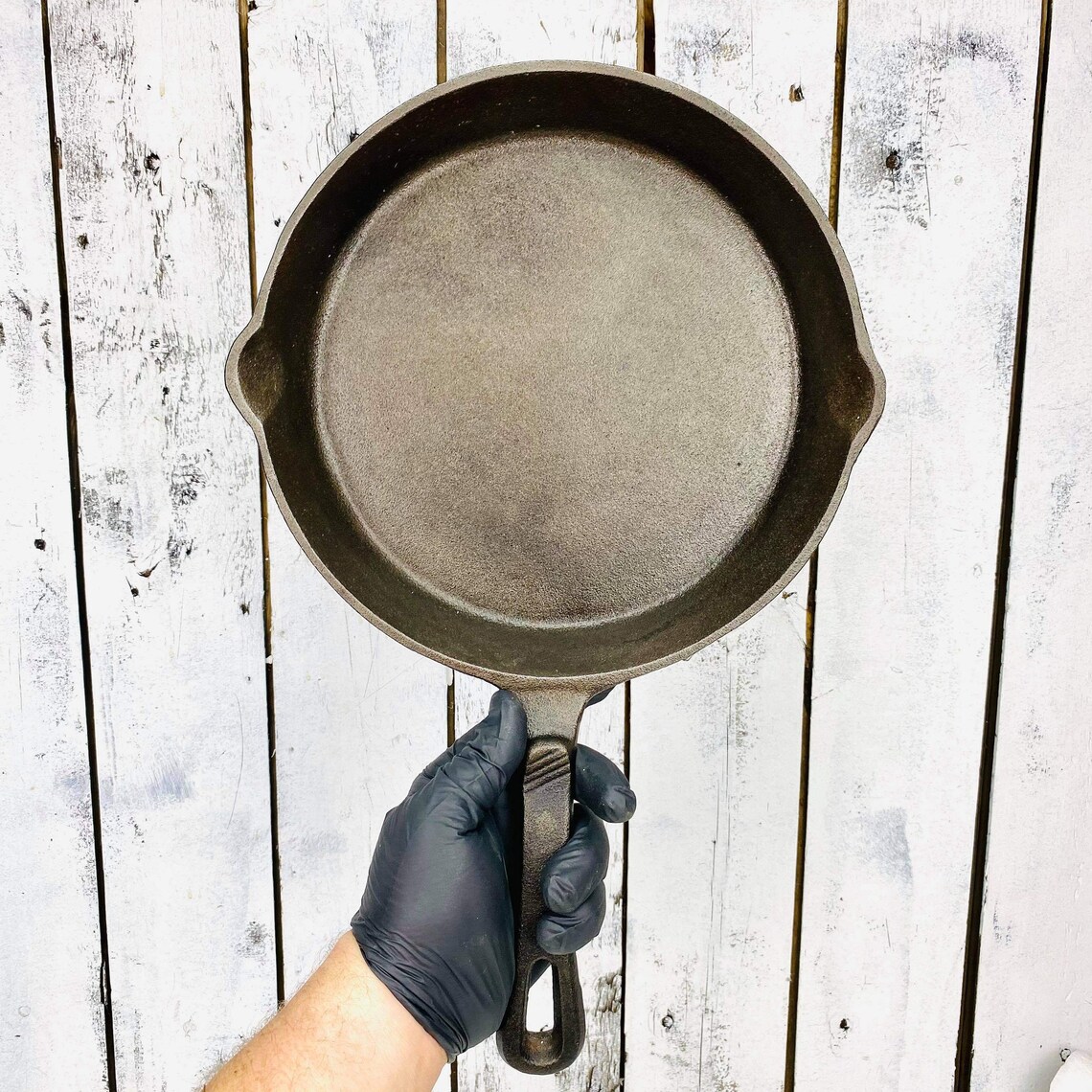 Vintage Iron Cast Frying pan 10 inch Etsy