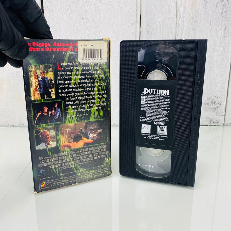 Vintage VHS Python Horror Movie Tape French Version - Etsy