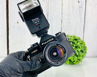 Vintage Fujica ST801 Camera 35mm Film 28mm Lens