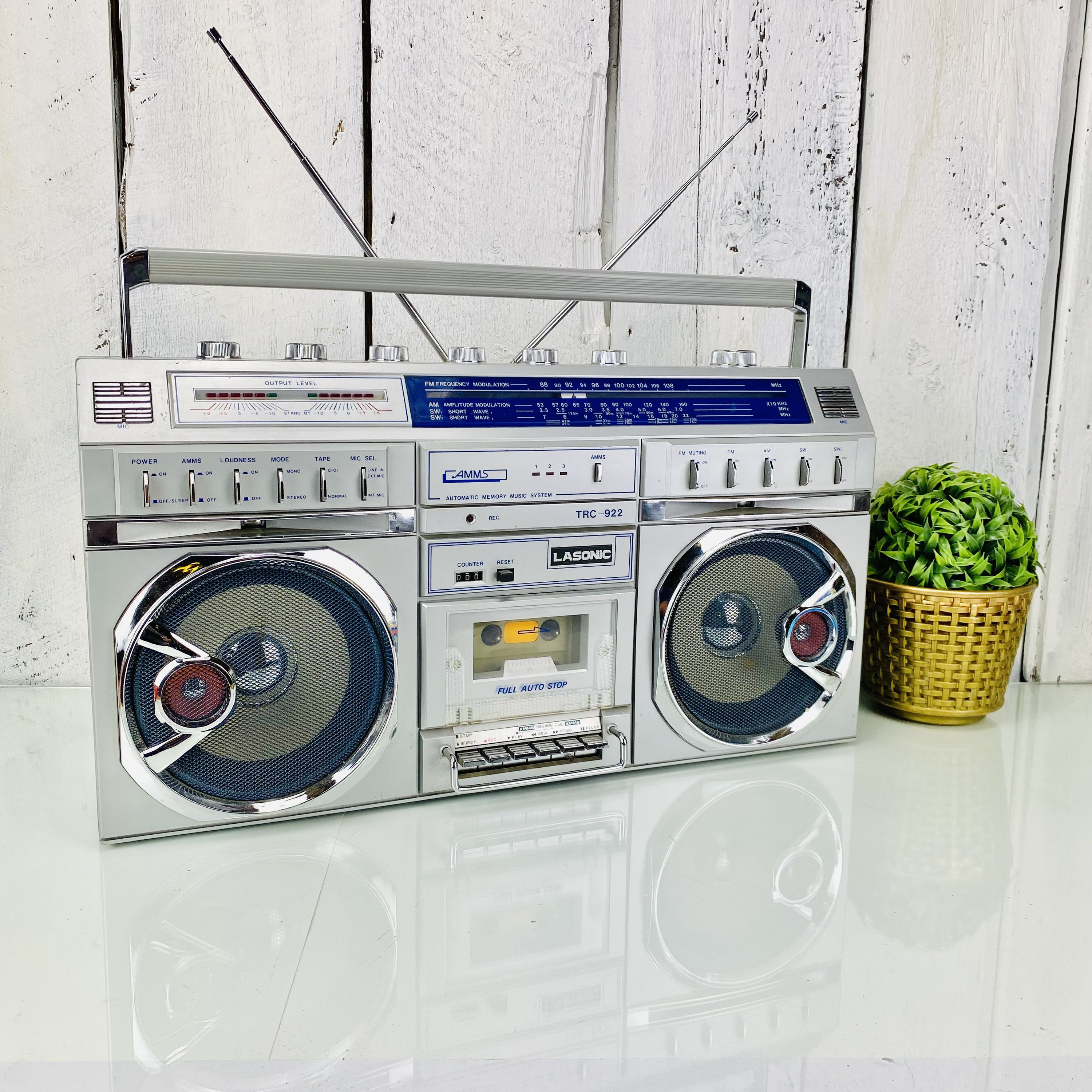 Vintage Boombox Lasonic TRC-922 Tape 
