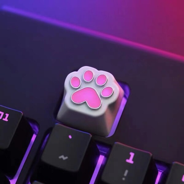 Miaow! cat paw inspired keycap for MX mechanical keyboard