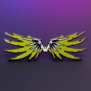 OverWatch Mercy wings emblemed pin badge