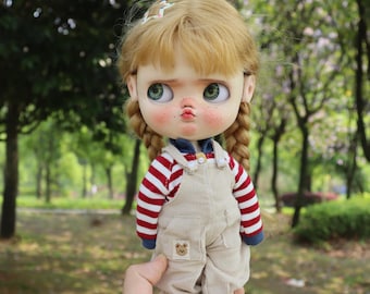 Blythe Doll, OOAK Custom Blythe ,Collection Doll , Unique Doll ,Decorative Art Doll.Realistic Doll