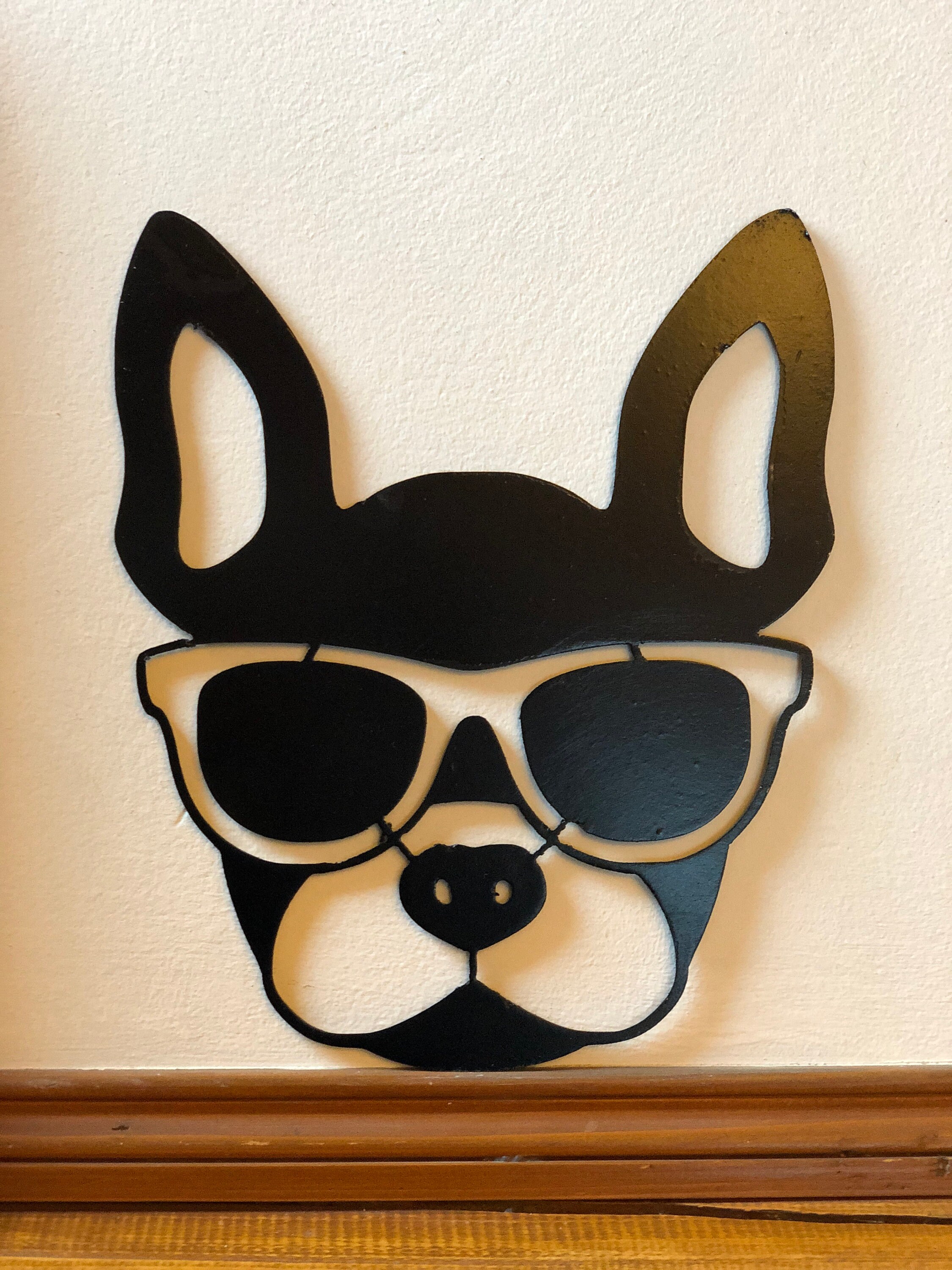 Tete Bouledogue Métal