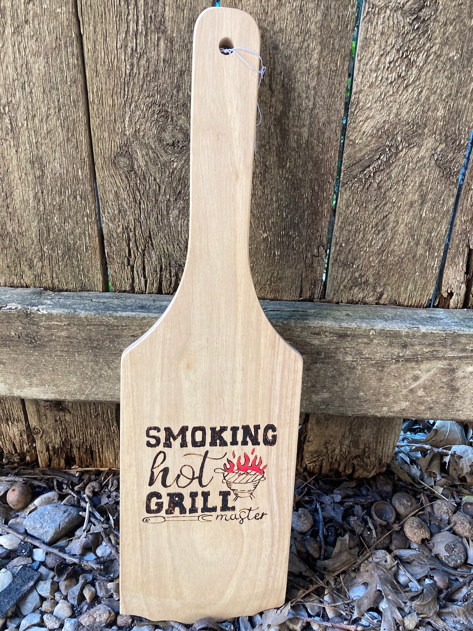 Wood Safety Grill Scraper Smokin Hot Grill Etsy