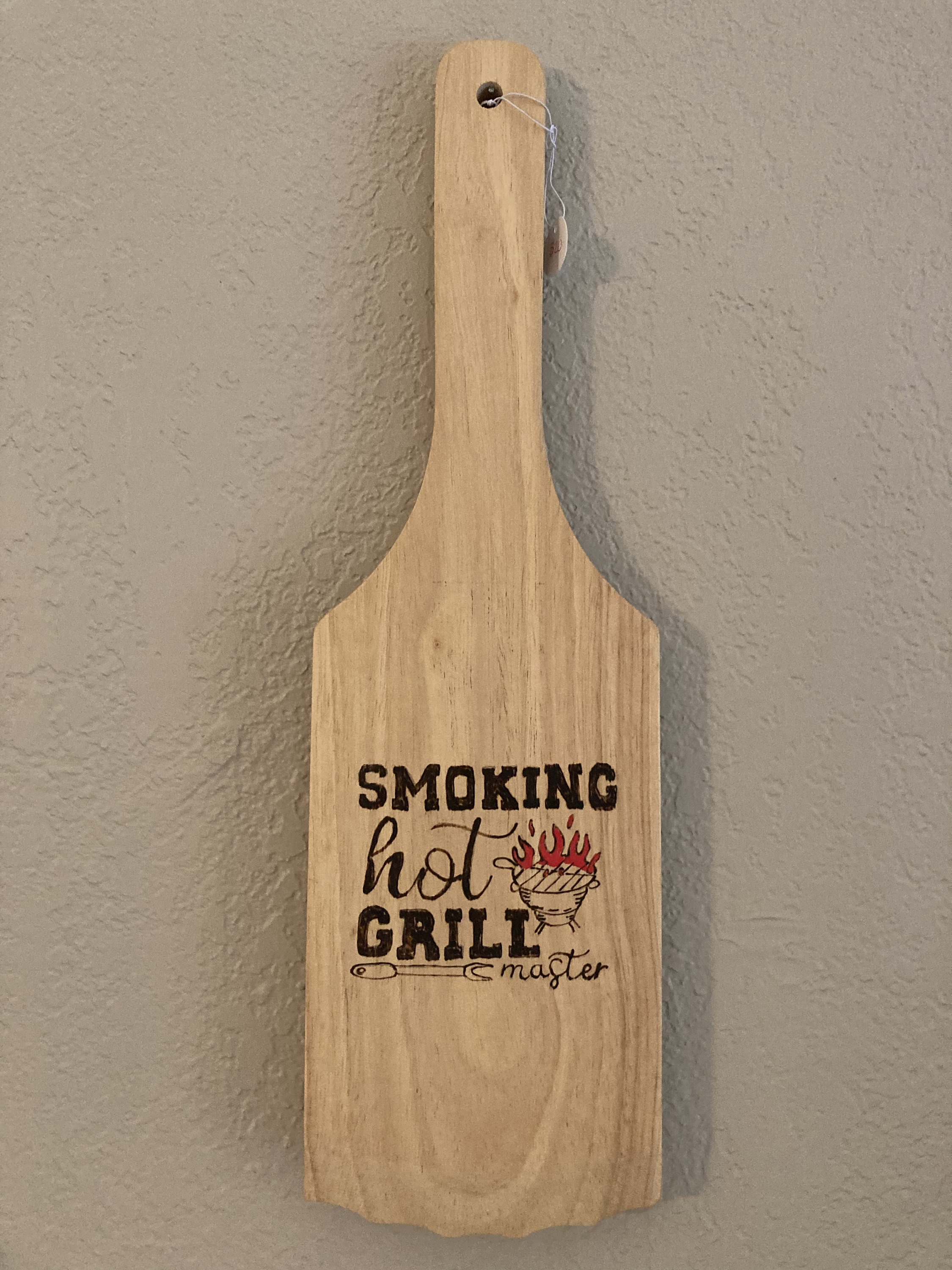 Wood Safety Grill Scraper Smokin Hot Grill Etsy
