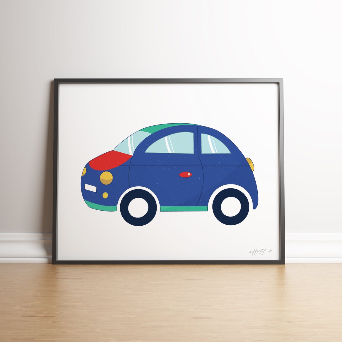 Colorful Car Nursery Decor Car Nursery Wall Art Car Toddler Etsy