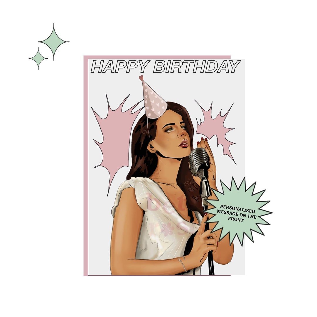 Lana Del Rey Birthday Card A5 Greetings Card - Etsy UK