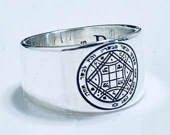 Love Amulet Ring Solomon&#39;s Love Seal, 925 Sterling Silver,Personalized Ring