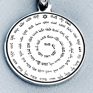 Talisman 72 ANGELS / Kabbalah Talisman, - 14k-9K Yellow Gold 925 Sterling Silver / Personalized Name