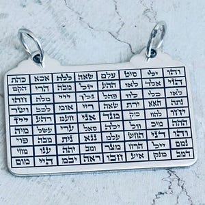 The 72 Names of God Pendant Amulet: A Sacred Kabbalistic Talisman for Protection, Healing, and Divine Connection, Silver 925