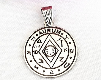 Money Amulet, protects from unsuccessful investments/original Money Amulet - 14k-9K Yellow Gold Silver 925