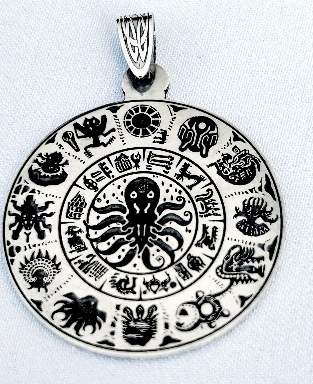Aztec Mayan Calendar Good Luck Charm Personalized Celestial Jewelry ...