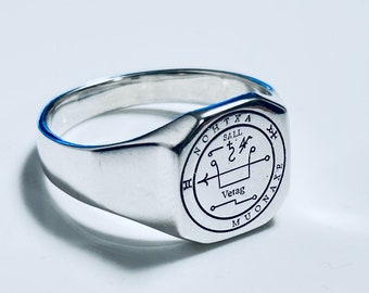 Ring Talisman voor het winnen van de loterij of een ander gokspel. Zilver 925