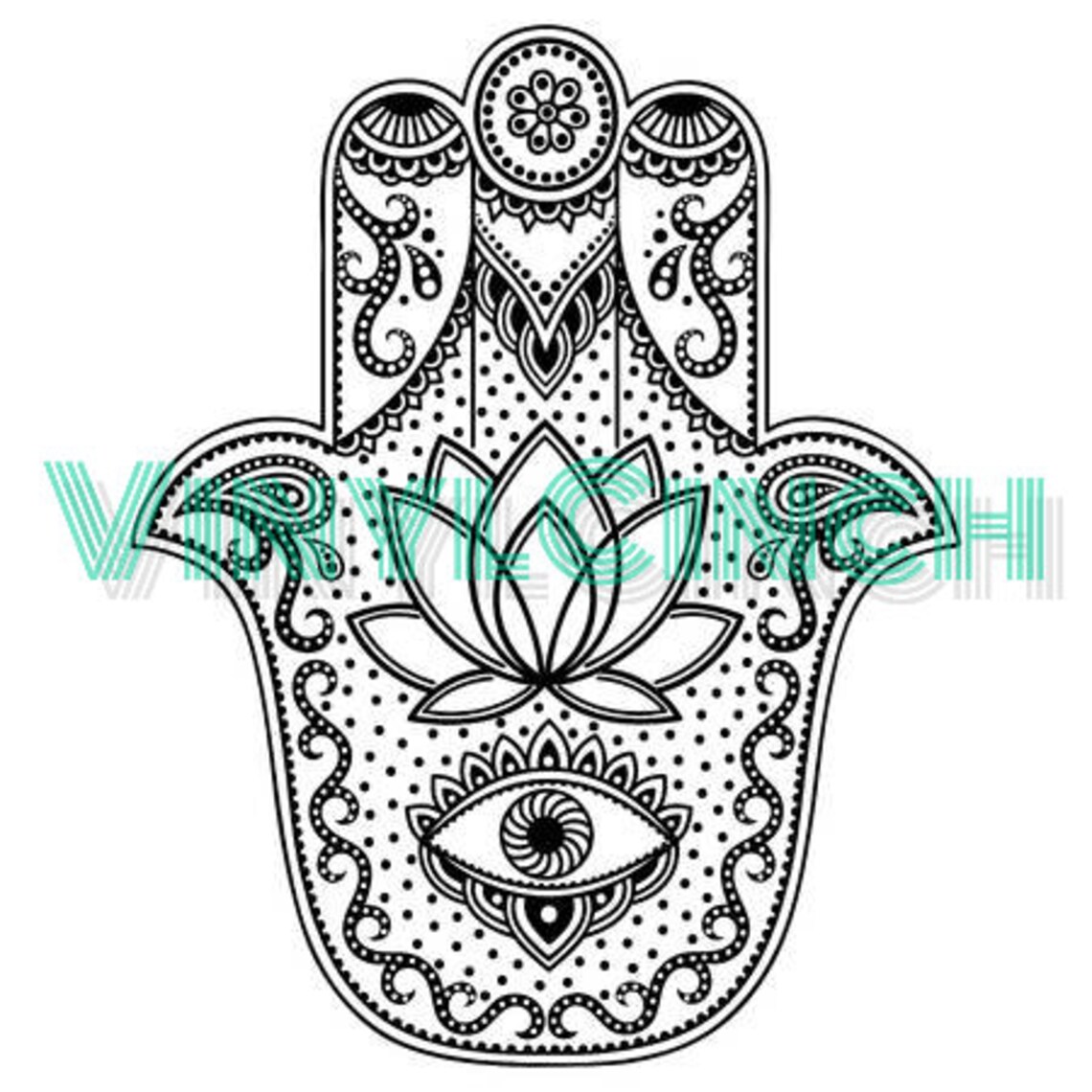 Hand of Fatima SVG File | Etsy