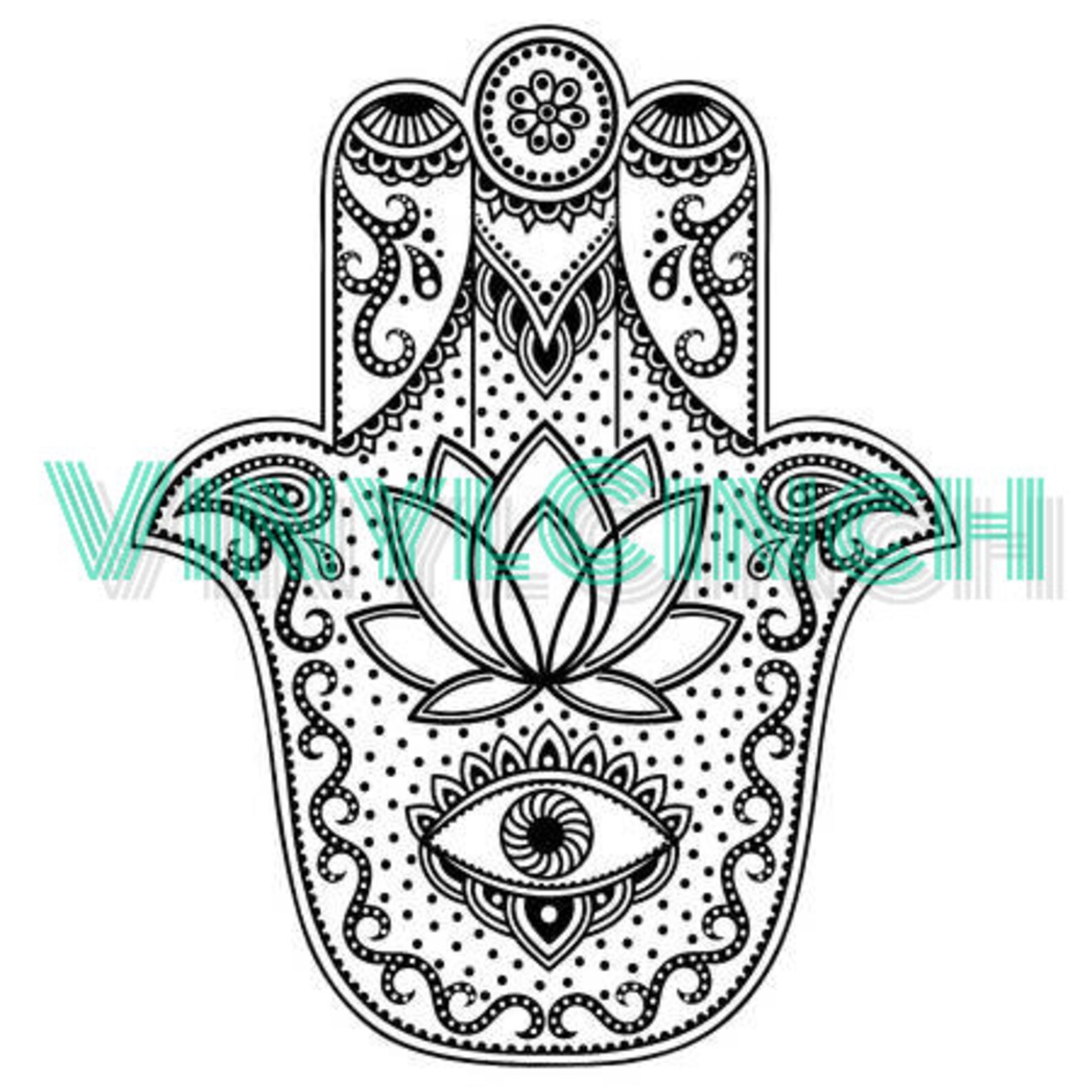 Hand of Fatima SVG File Etsy