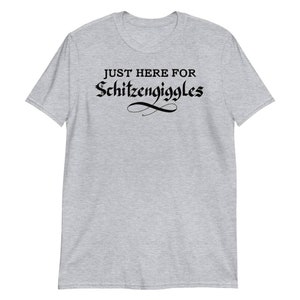 Funny Oktoberfest Shirt, Schitzengiggles, Group Beer Festival Shirt, Bachelor Party Shirt, Drinking Team Shirt in Sport Heather Gray