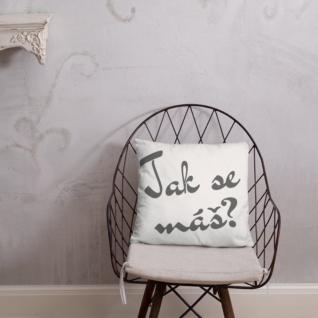 Jak Se Mas Pillow for Czech Housewarming or Wedding Gift or Home Decor