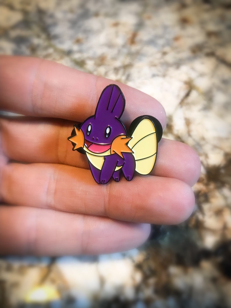 Shiny Mudkip Enamel Pin Limited Edition